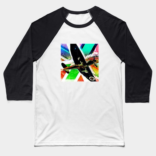 SUPERMARINE SPITFIRE - BEST WARPLANE EVER Baseball T-Shirt by CliffordHayes